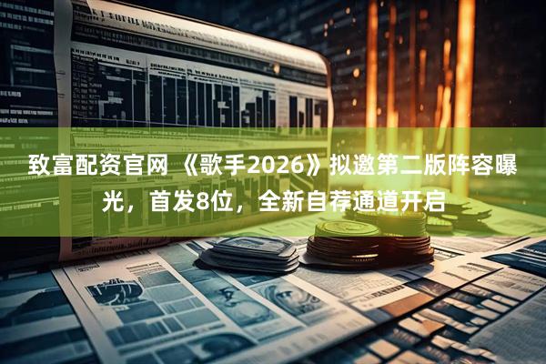 致富配资官网 《歌手2026》拟邀第二版阵容曝光，首发8位，全新自荐通道开启